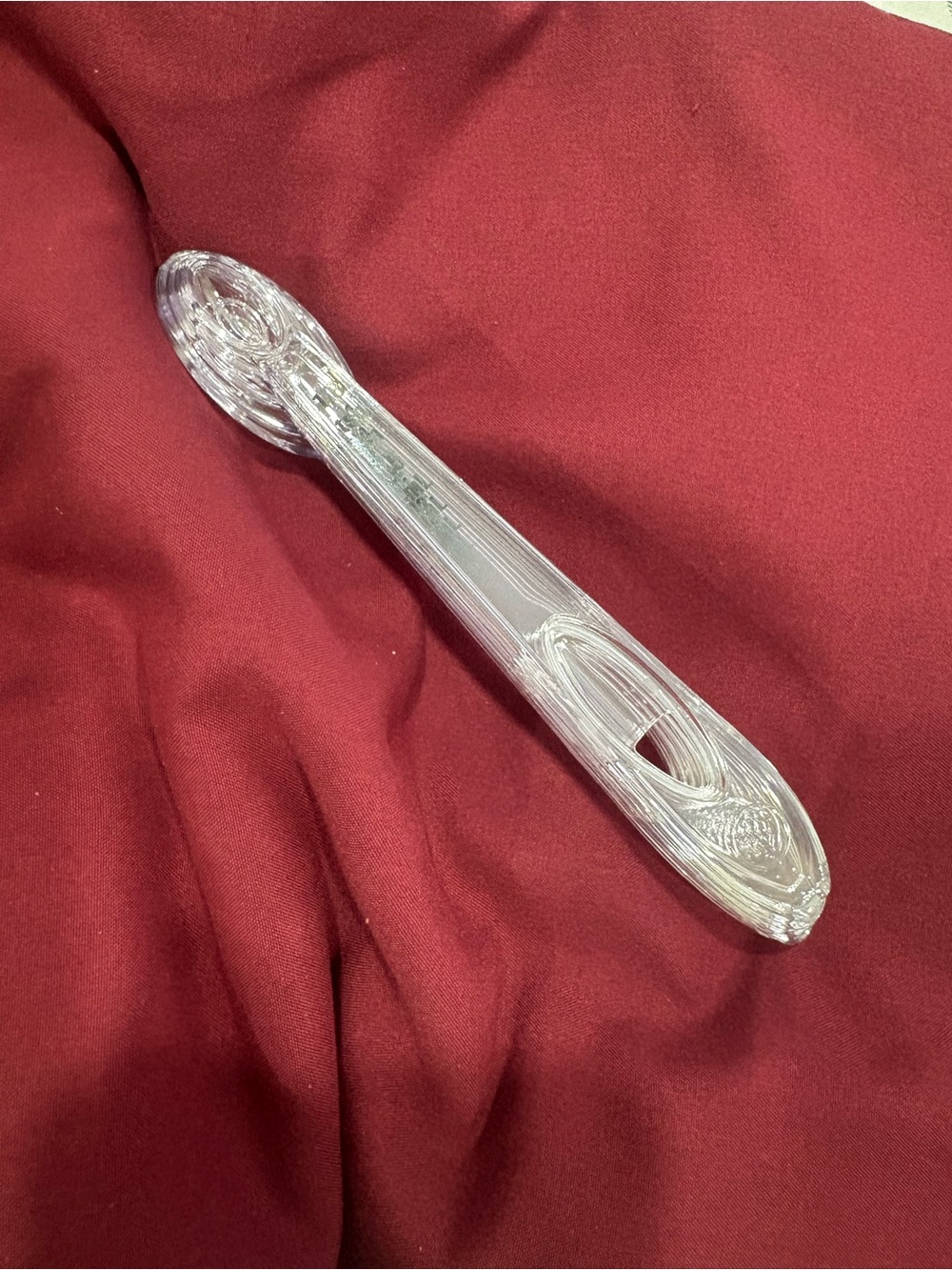 NEW! PAMPERED CHEF Clear plastic Decorative Spoons that clip together - Picture 4 of 5